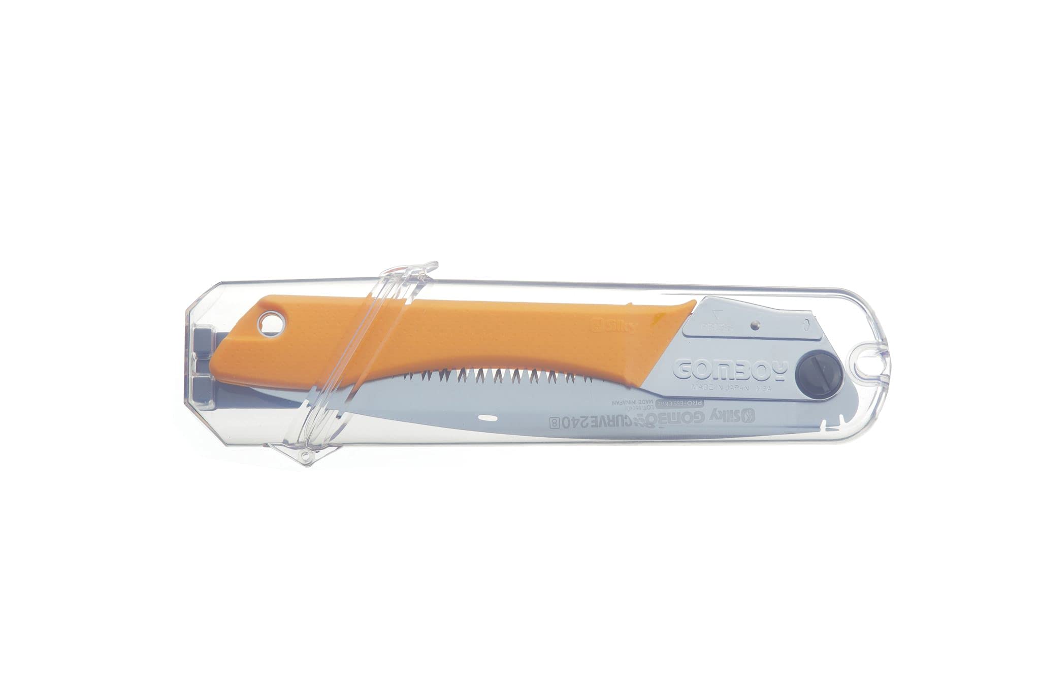 Silky GomBoy Curve Pro saw curved blade extending reach.