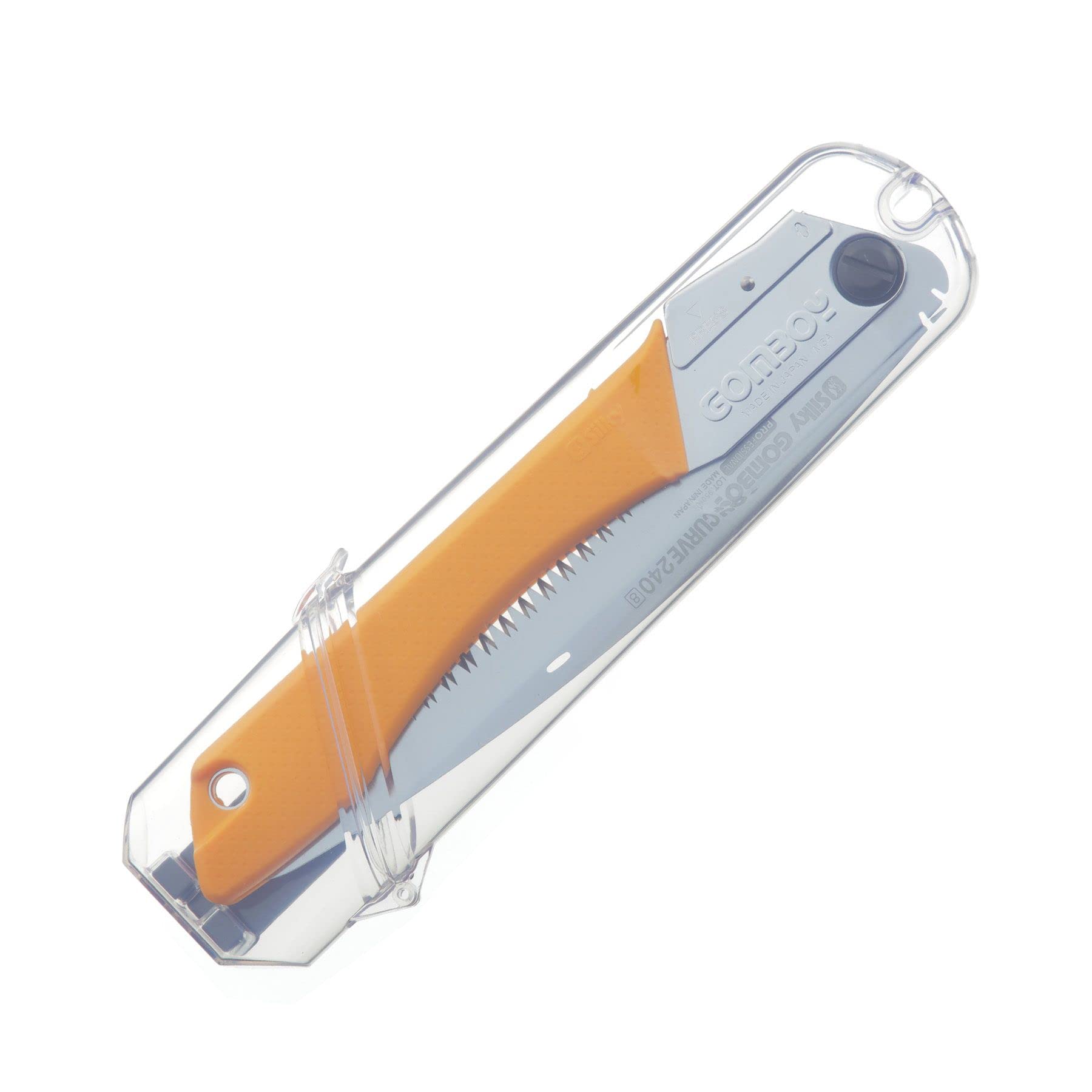 Silky GomBoy Curve Pro teeth close-up for efficient wood cutting.