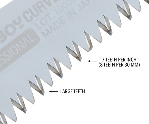 Silky PocketBoy taper-ground blade reduces resistance for easier cuts