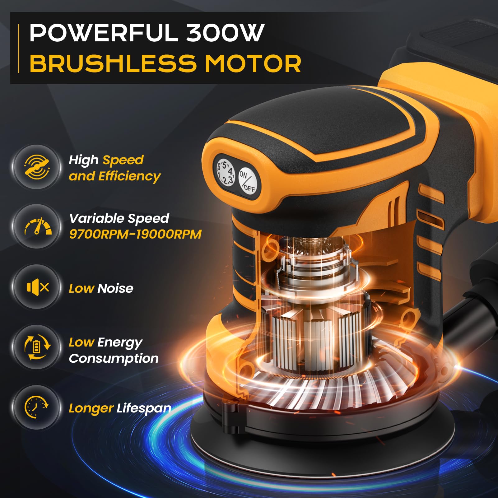 Siloon six-speed variable sander offers precise control for different materials