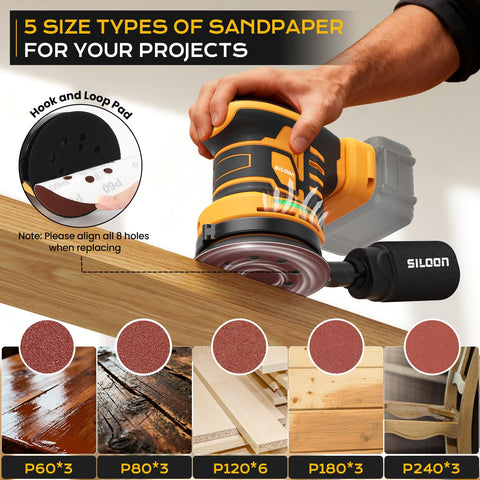 Siloon internal cooling system maintains consistent performance during extended sanding