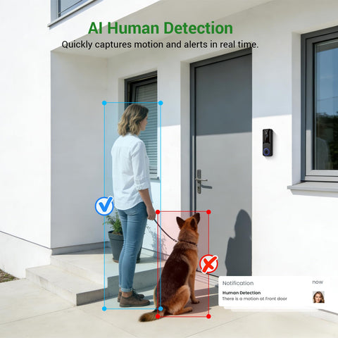 SiloPosh doorbell live view on screen enables instant entrance awareness