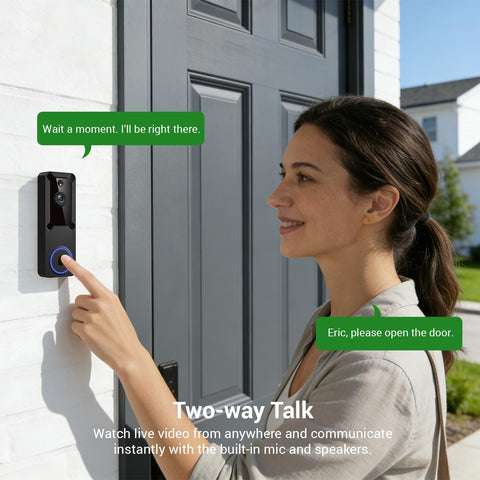 SiloPosh doorbell night vision illuminated scene for clear nighttime footage
