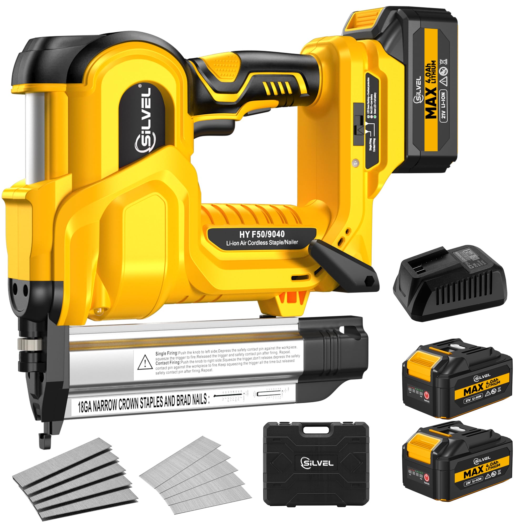 SILVEL 18ga cordless brad nailer used for precise trim work