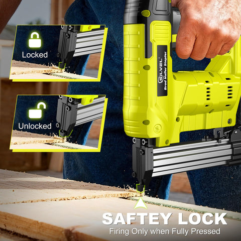 SILVEL 2-in-1 nailer-stapler attachment demonstrates versatile fastener switching for frames and trim