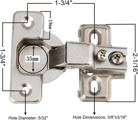 Silverline 25-piece hinge pack with plates ready for installation.