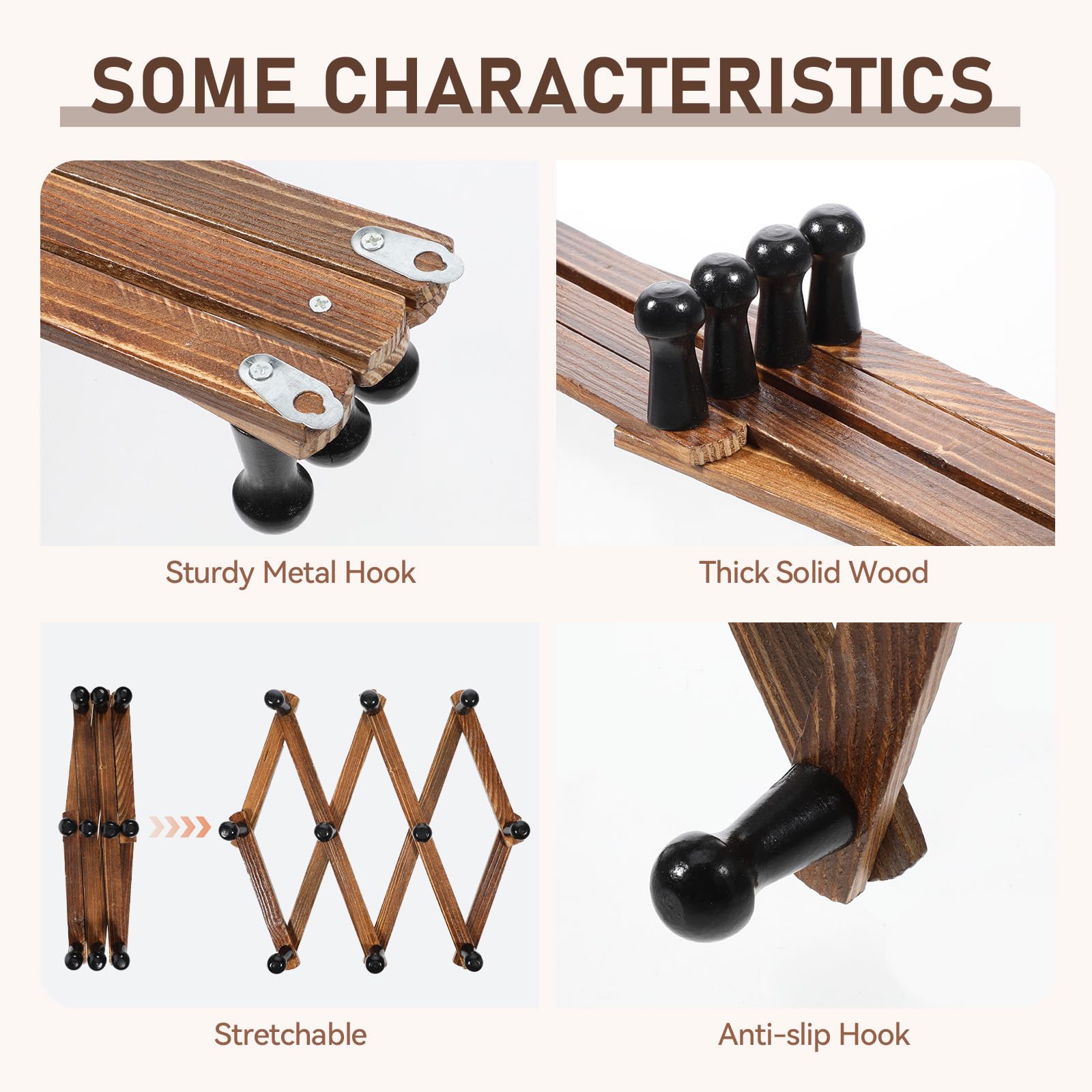 Simarro deep brown finish pine wood adds vintage charm