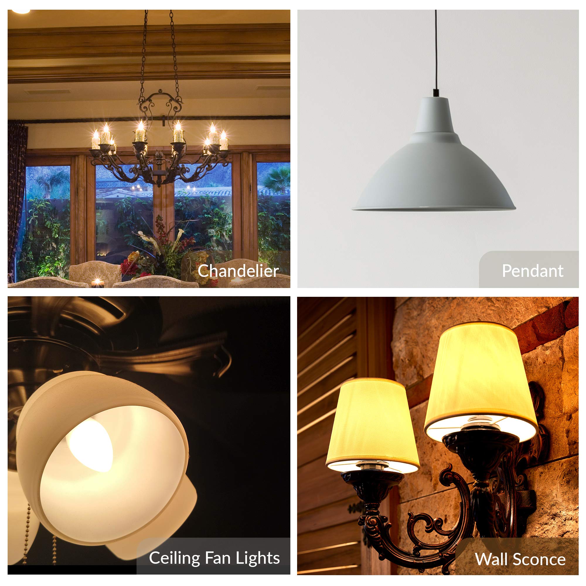 Simba Lighting dimmable flame-tip bulb enhances mood in fixtures
