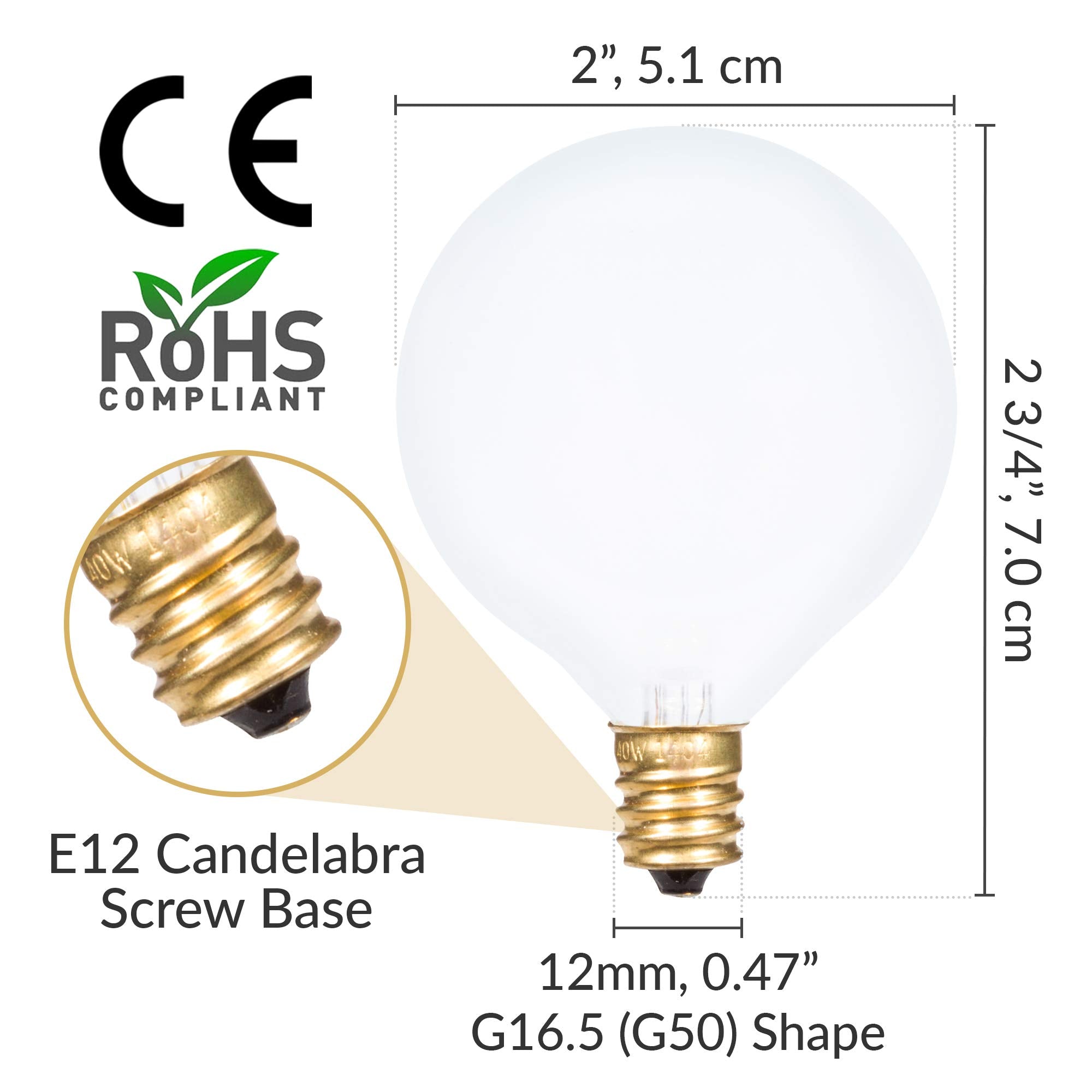 Simba Lighting frosted glass round bulb diffuses light softly.