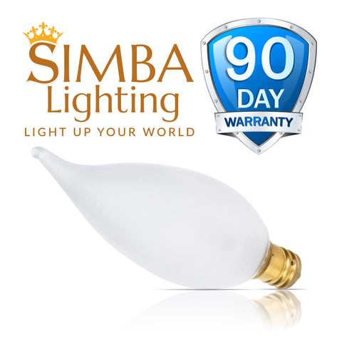 Simba Lighting frosted glass bulb delivers soft ambient light