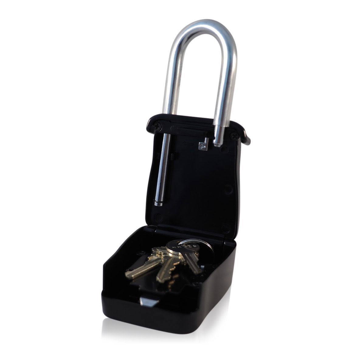 Simbalux Combo Realtor Lockbox backside padding protects door surfaces during installation.