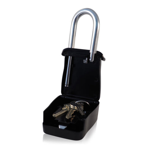 Simbalux Combo Realtor Lockbox backside padding protects door surfaces during installation.