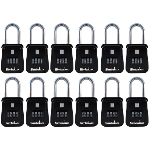 Simbalux Combo Realtor Lockbox 12-pack front view shows quick access for property showings.