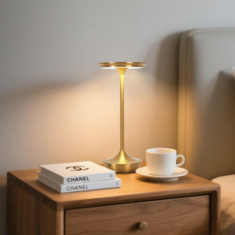 Simisand cordless table lamp with non-slip base for stable placement.