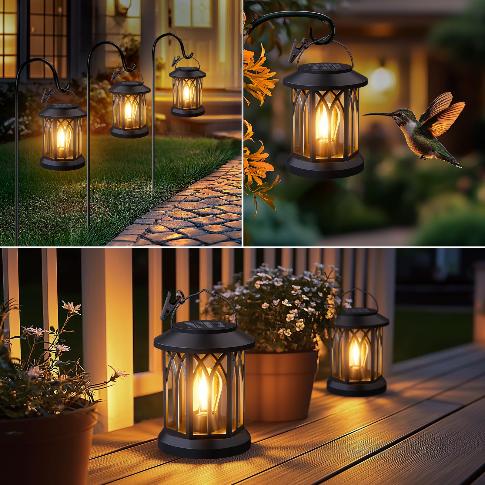 SIMLIX 2-pack solar lanterns ideal as gifts for women, moms, or family.