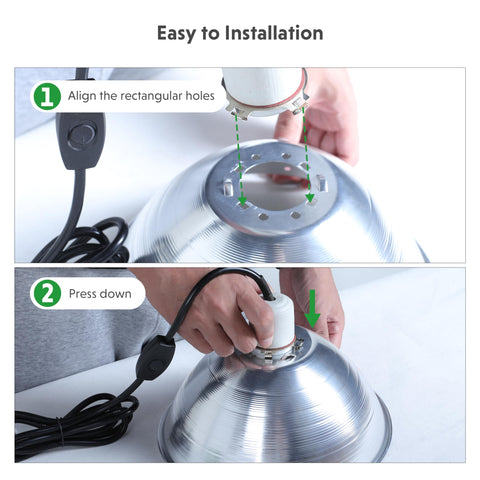 Simple Deluxe 6-foot cord gives flexible reach for different layouts.