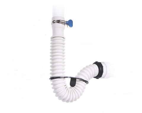 Simple Drain sink drain kit assembly view showing quick-fit connection for easy install