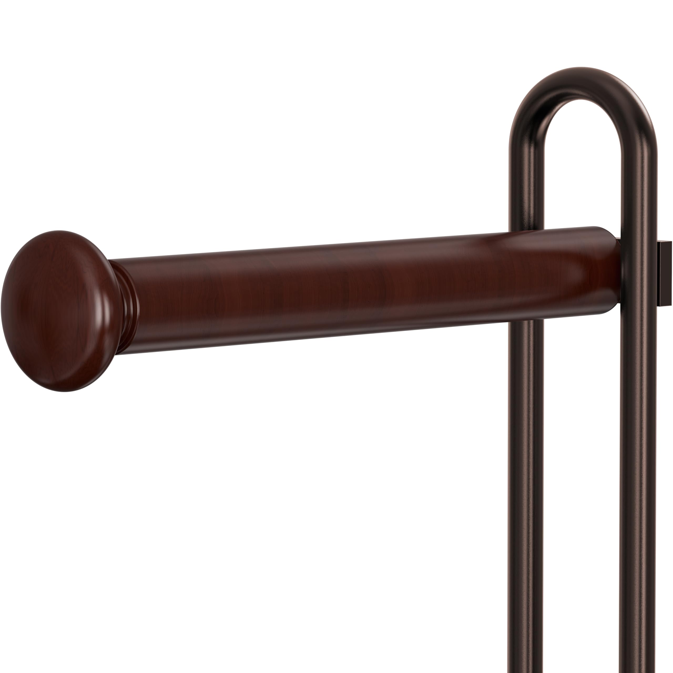 Simple Houseware bronze toilet paper holder compact dimensions fit small bathrooms