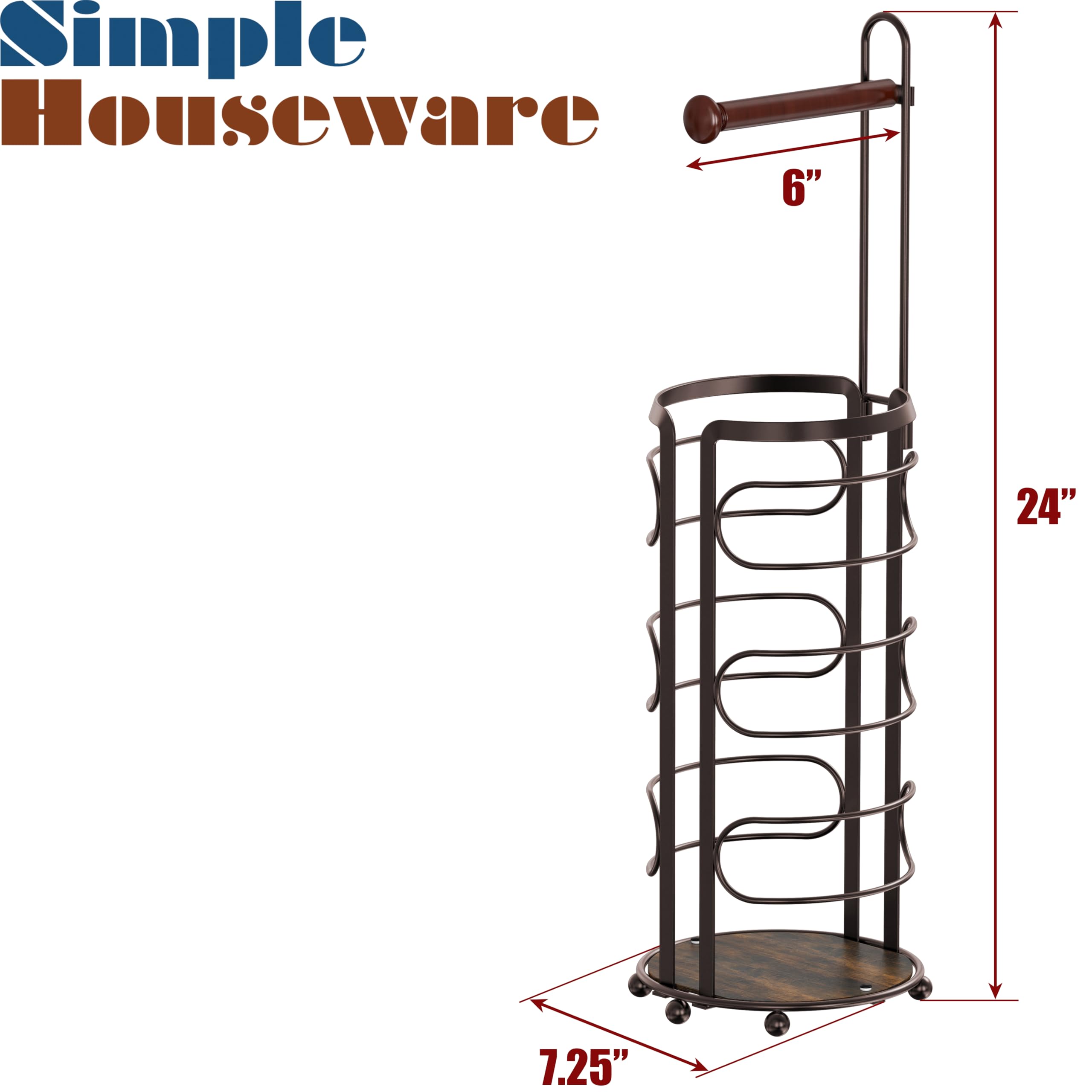 Simple Houseware bronze toilet paper holder room placement idea for versatile setups