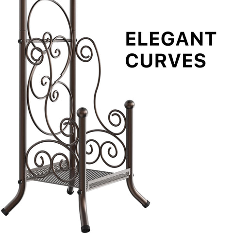 Simple Houseware bronze toilet roll holder fits compact spaces with a tall profile.