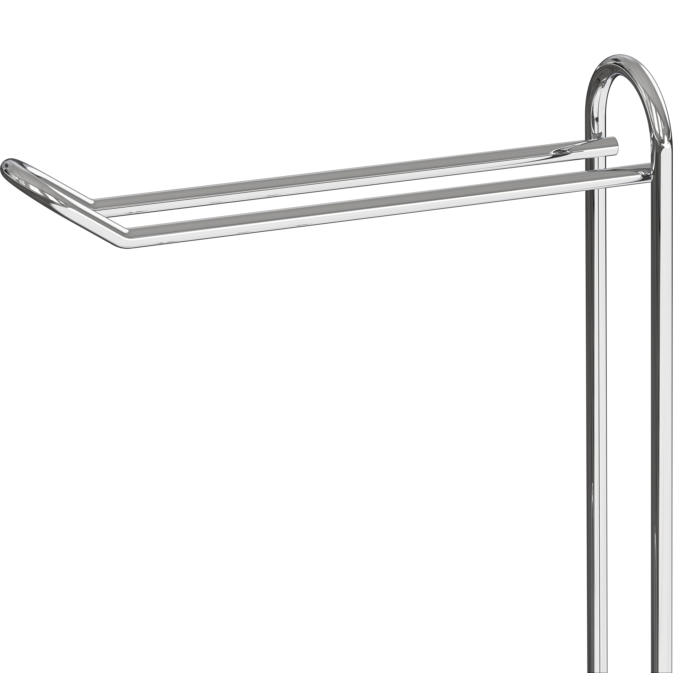 Simple Houseware freestanding toilet paper tower with chrome finish for busy bathrooms.