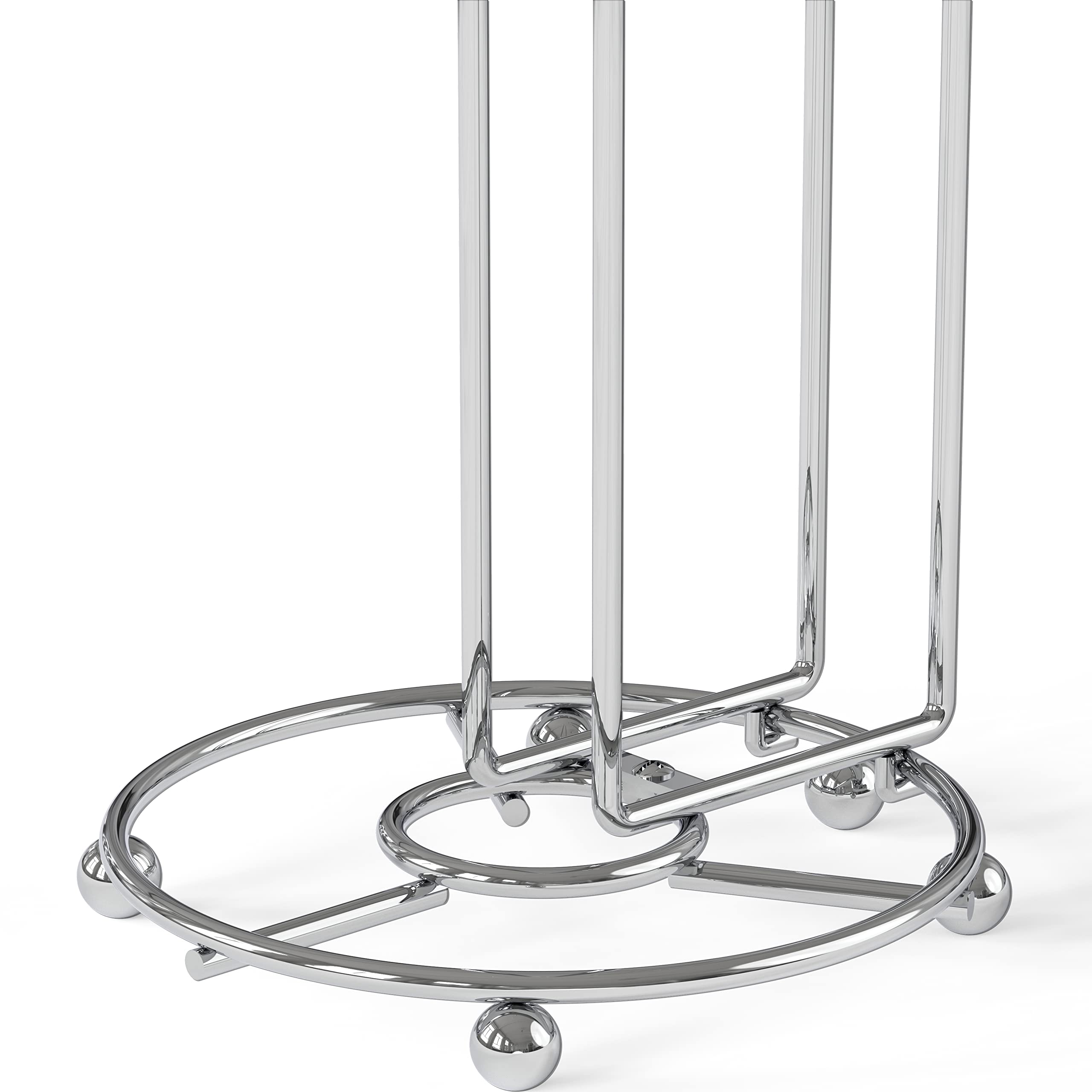 Simple Houseware large-capacity holder keeps multiple rolls handy in the bathroom.