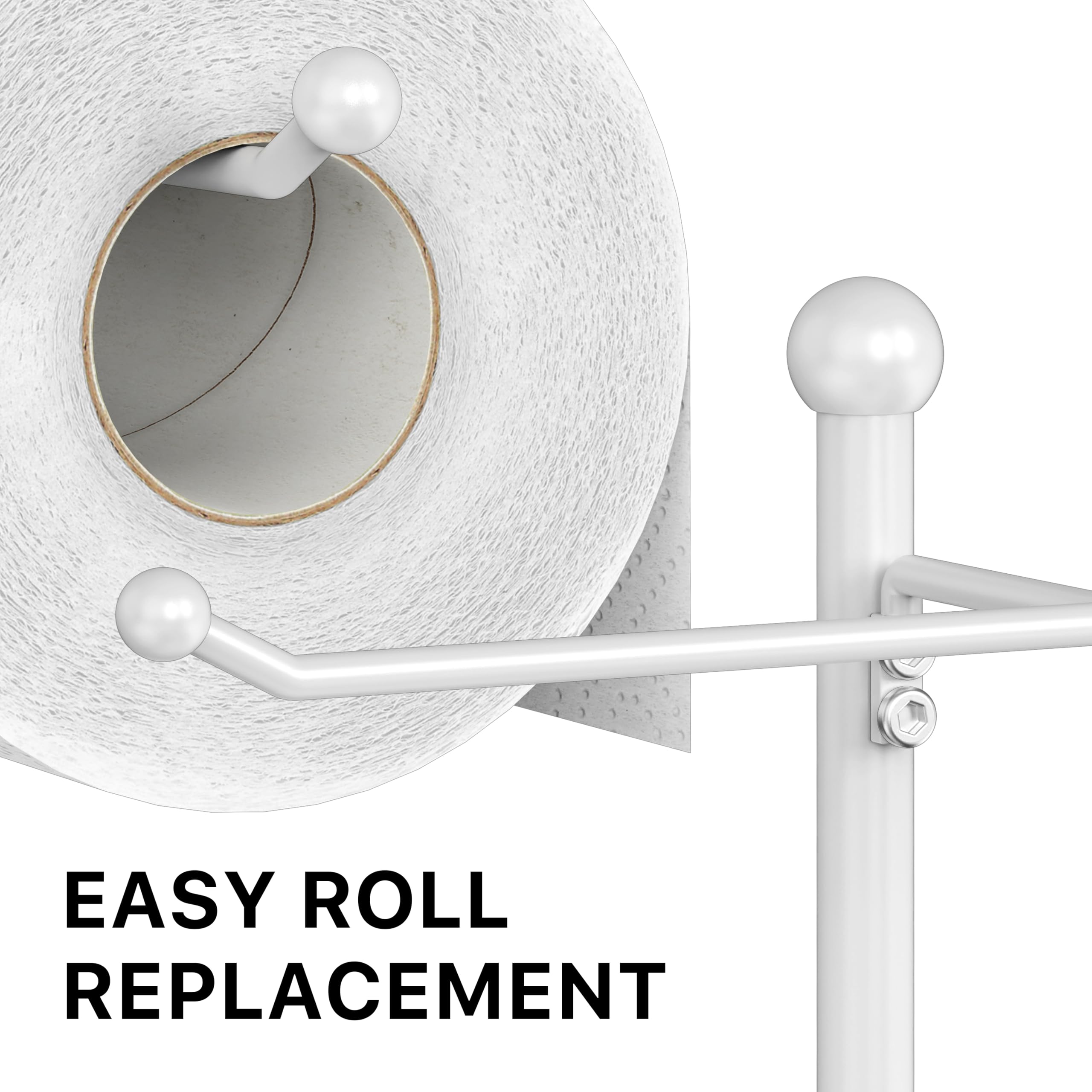 Wooden shelf platform provides surface for phone and wipes