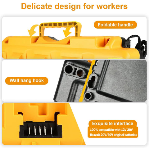 Simple Plus+ compact design fits tight workshops while keeping cords and batteries organized.