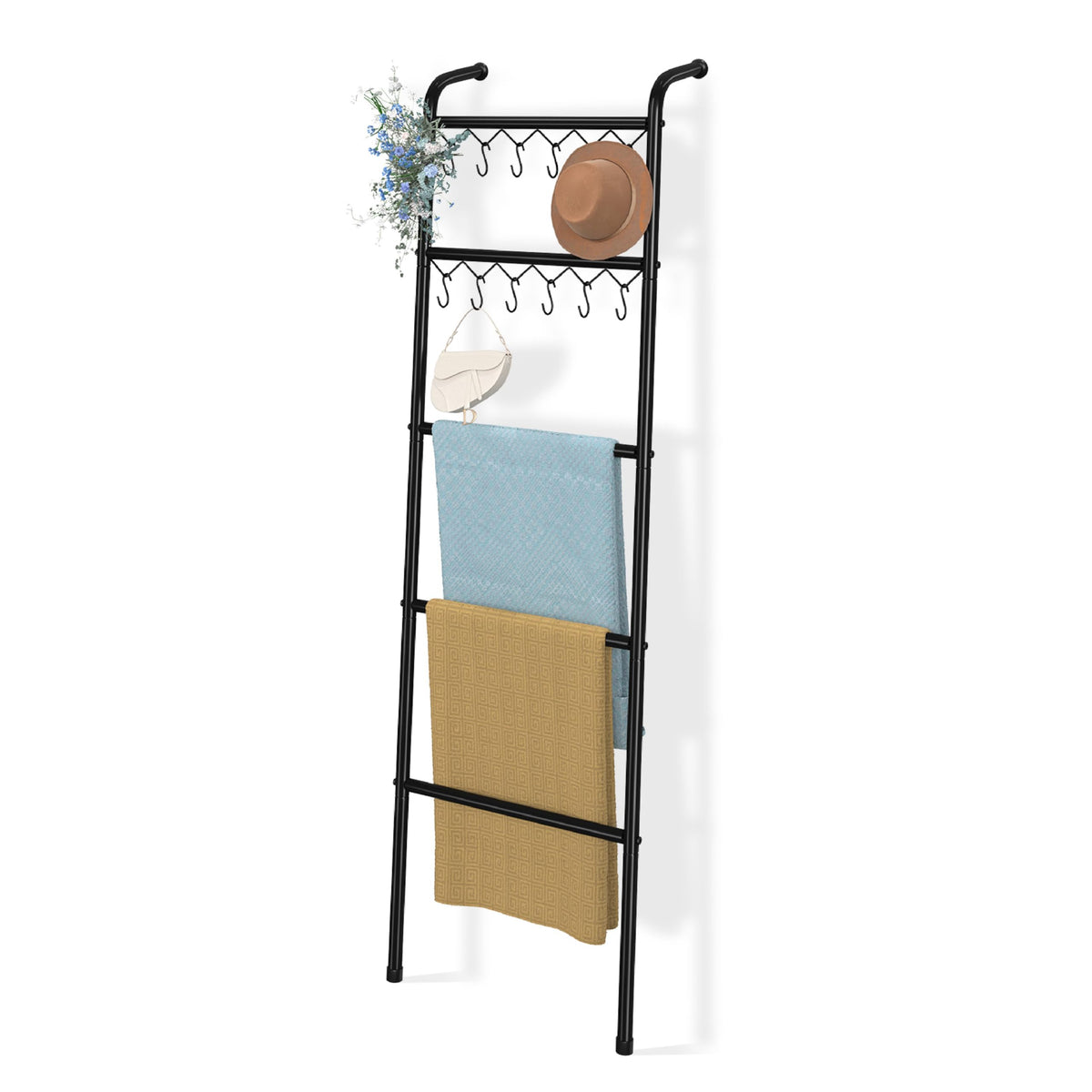 Simple Trending blanket ladder 79 inch organizes throws in a cozy living room.