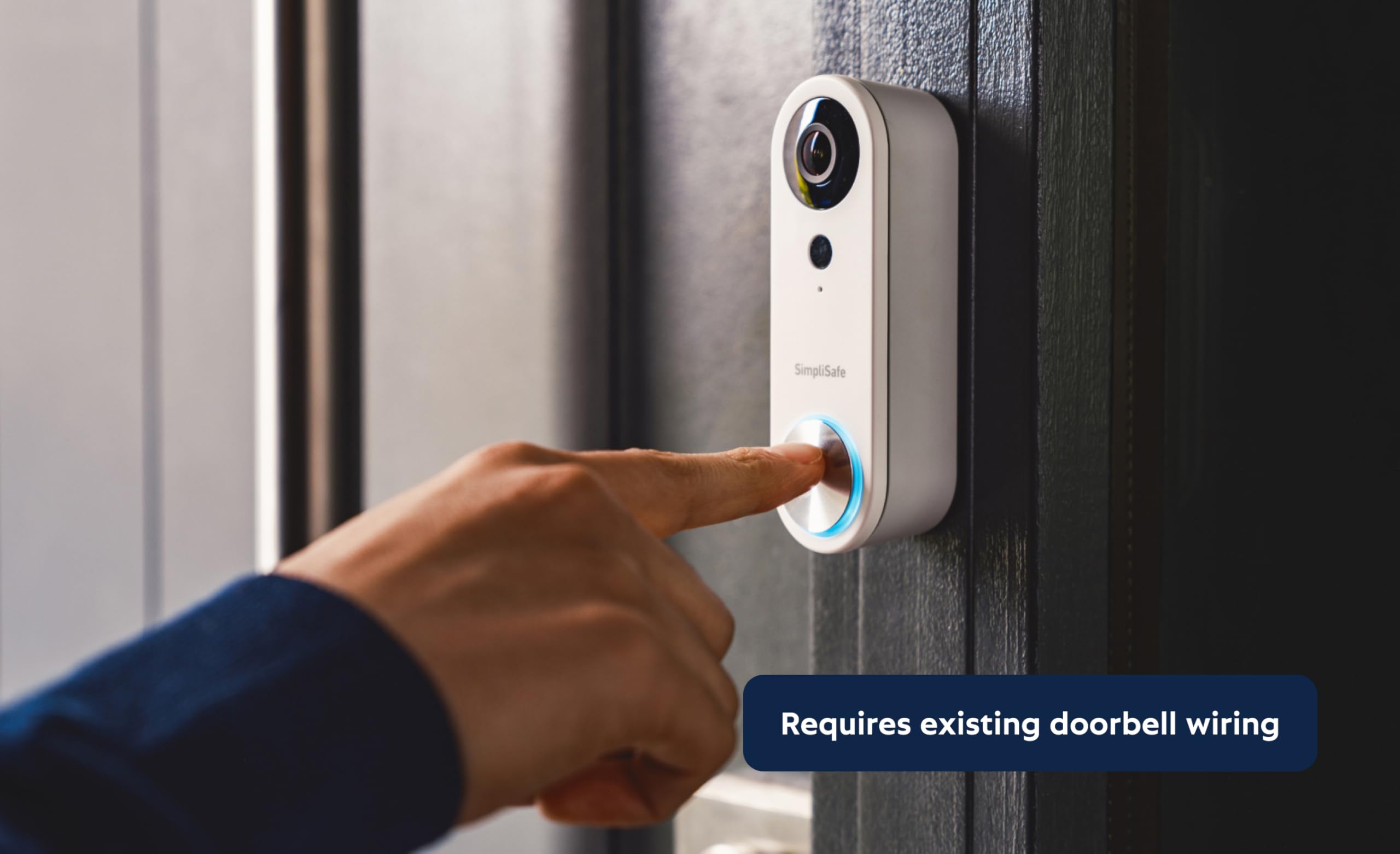 SimpliSafe wired doorbell video verification supports monitoring