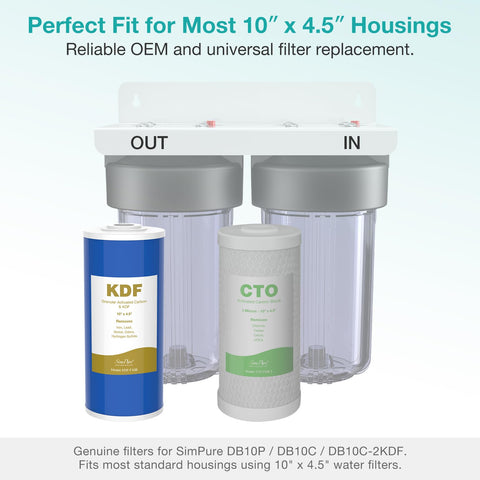 SimPure filter in a whole-house system showing broad compatibility.