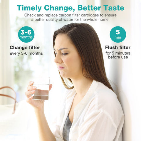 NSF-certified SimPure filter ensures reliable performance.