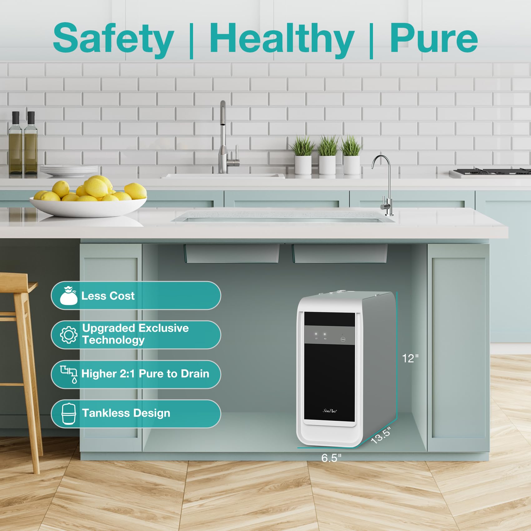 SimPure Q3-600 reminder light indicator on purifier