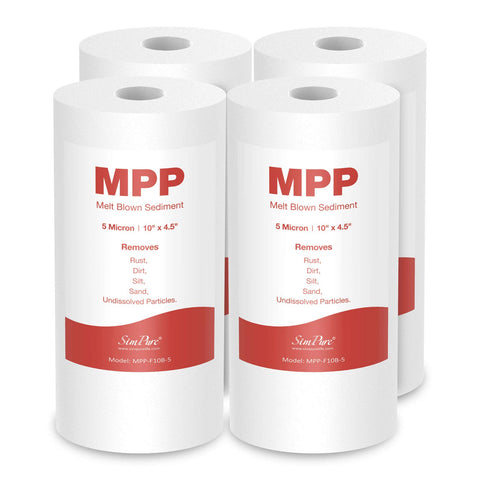 SimPure sediment filter with gradient density layers for clearer water