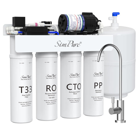 SimPure T1-100 under-sink RO system for convenient home use