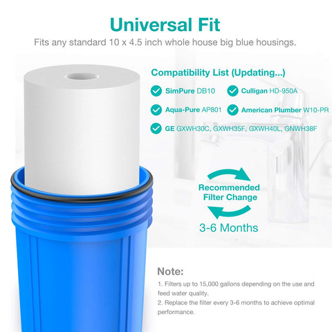 SimPure well water pre-filter ready for multi-stage filtration