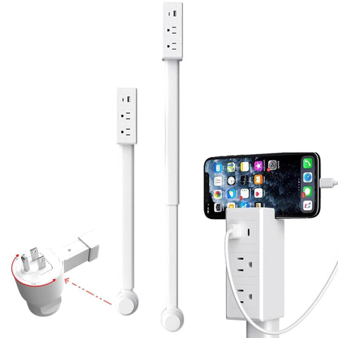 SINCE 1871 GÜLLÜOGLU outlet extender with rotating head for behind furniture.