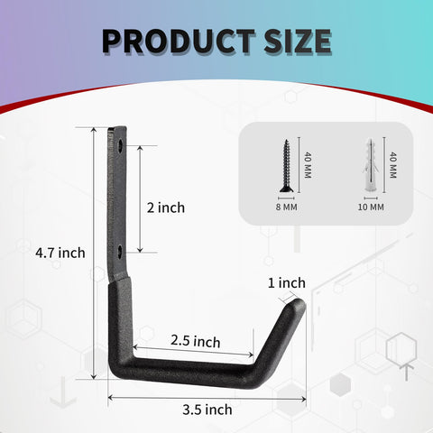 SINCHEEWAY bike and ladder hook keeps bulky items off the floor