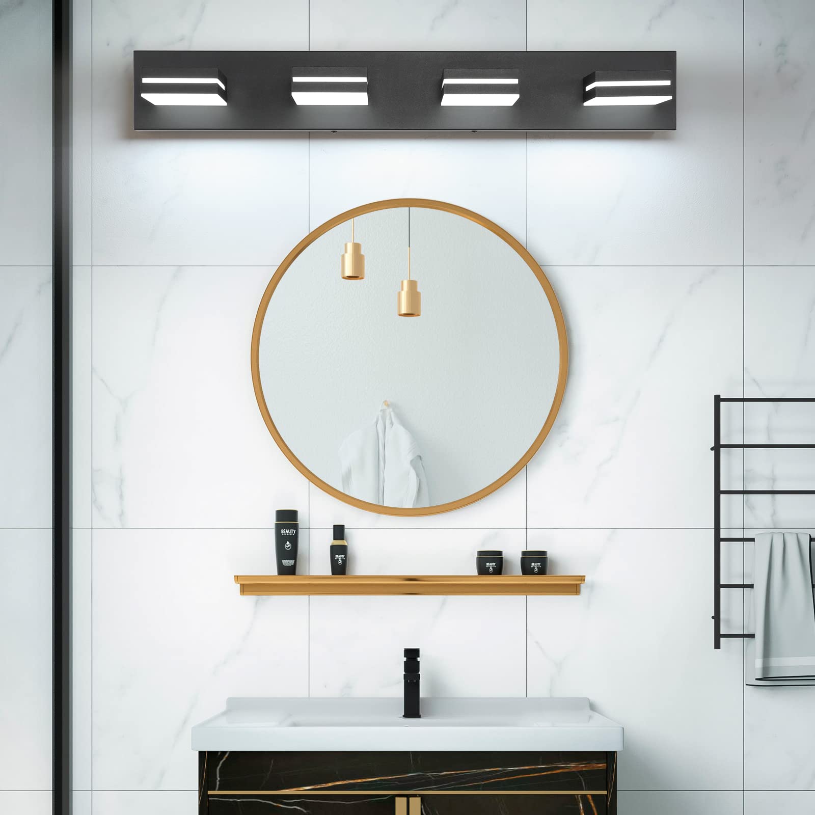 SineRise IP44-rated bathroom vanity light for humidity resistance