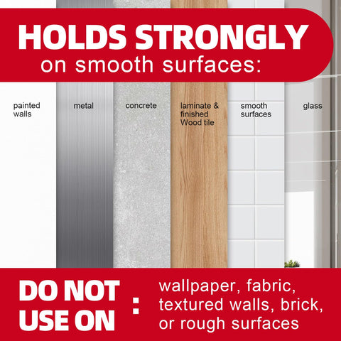 Sinfuo wall hooks on painted wall showing removable design