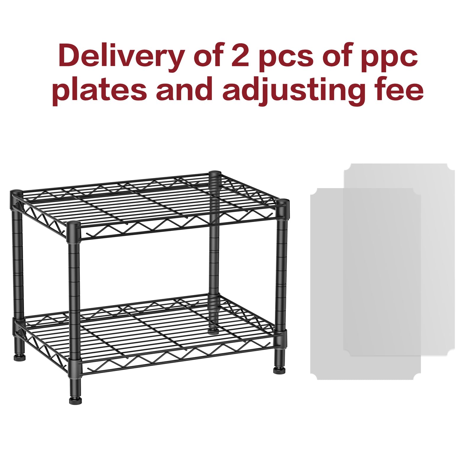 SINGAYE 2 small wire shelves laundry for compact folding and supplies.