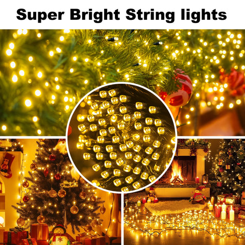 SINGCHUNGTE green-wire string lights are great for wrapping rails and fences.