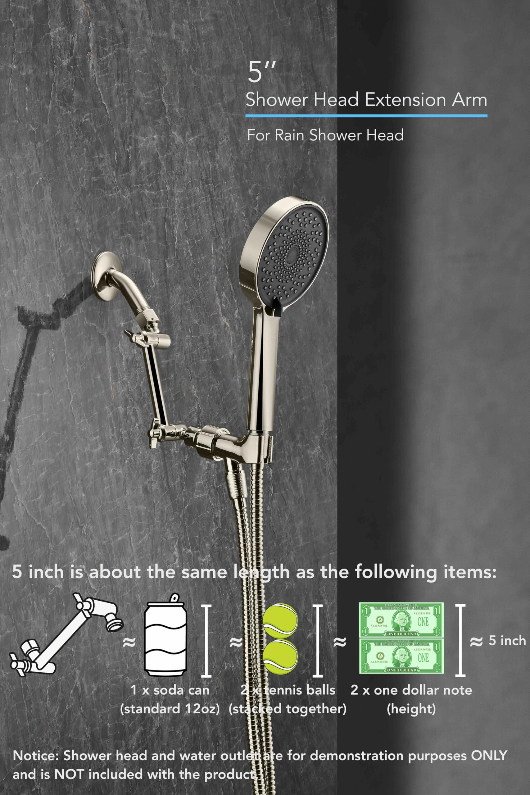 Singing Rain 360-degree adjustable arm enables personalized spray direction