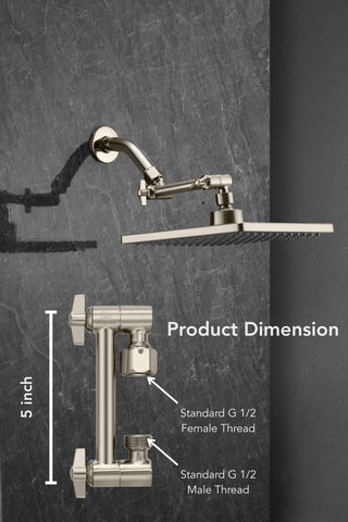 Singing Rain durable brass construction for long-lasting shower hardware