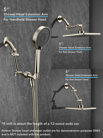 Singing Rain locking set screw secures connections for stability during showers