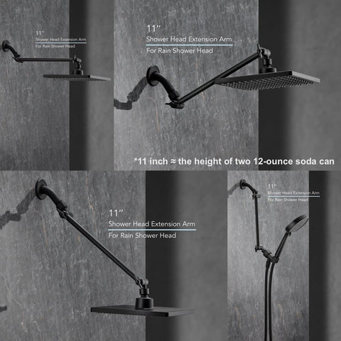 Singing Rain matt black finish resists rust and cleans easily