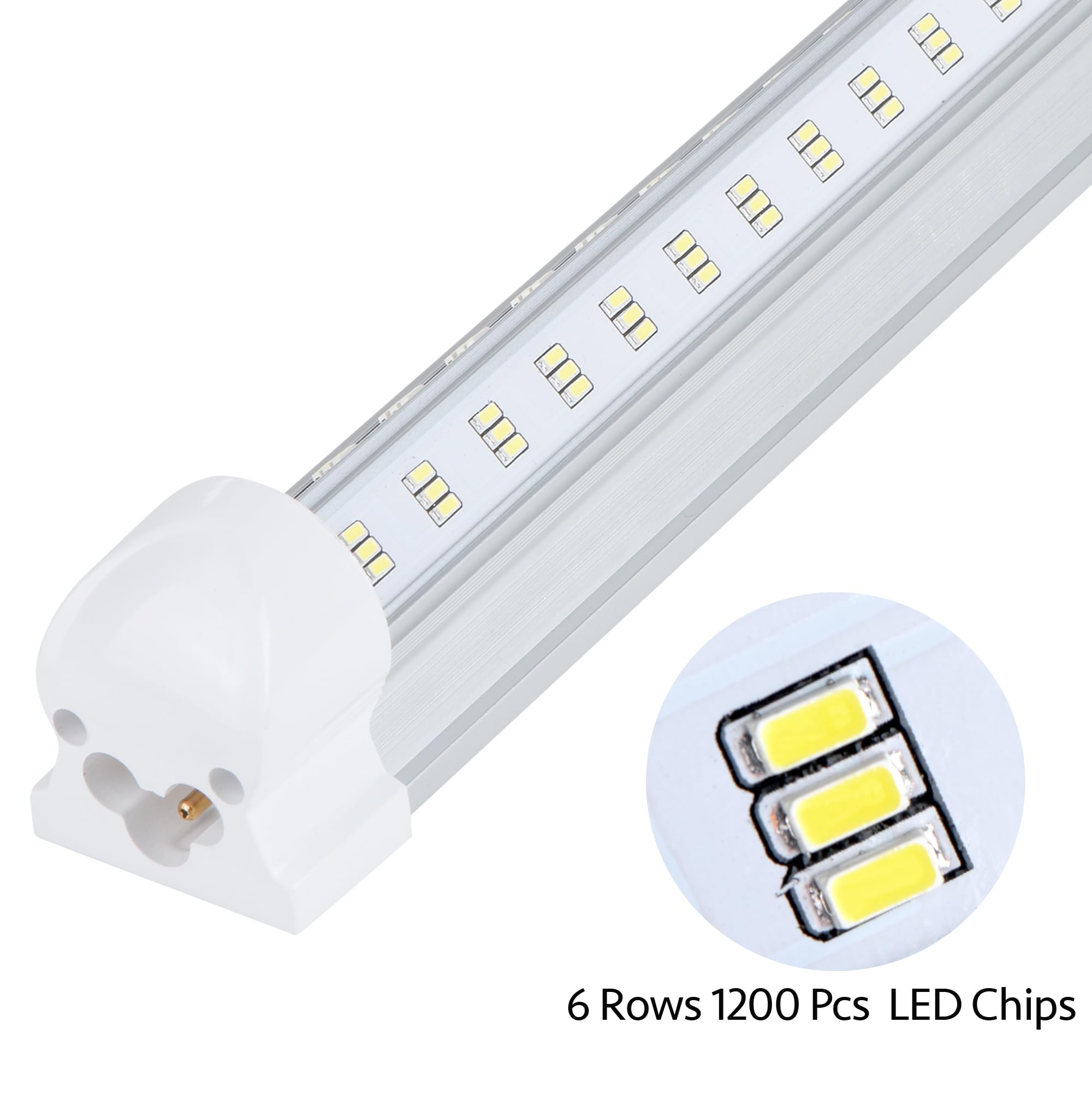 Singteam 6-row V-shape LED design delivers wide-angle illumination.