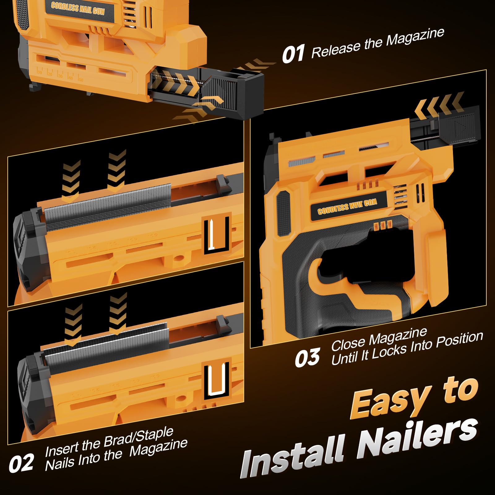 SINGTIP built-in LED work light brightens dim corners during installs