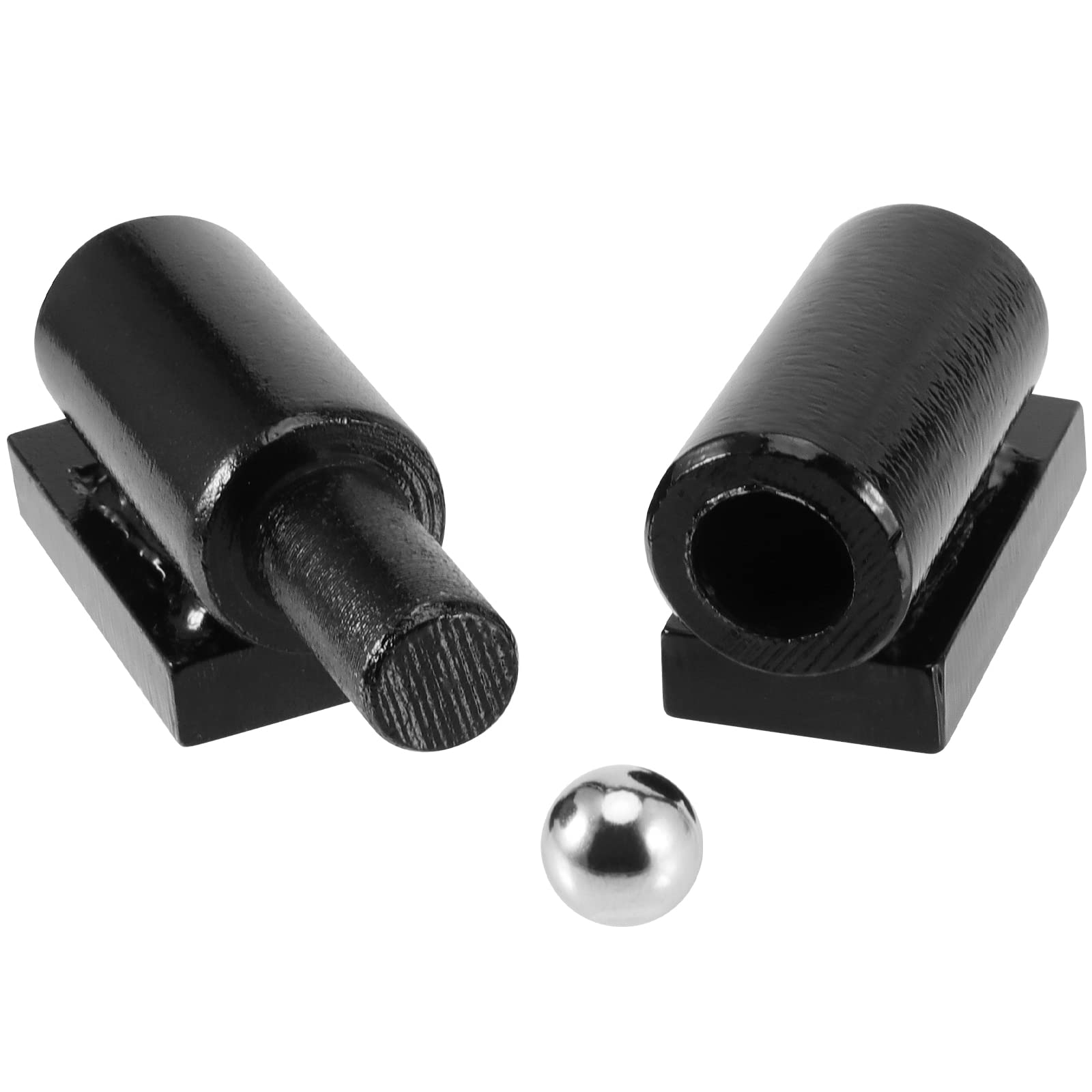 SINJEUN weld-on barrel hinge detail showing precision parts and grease fittings.