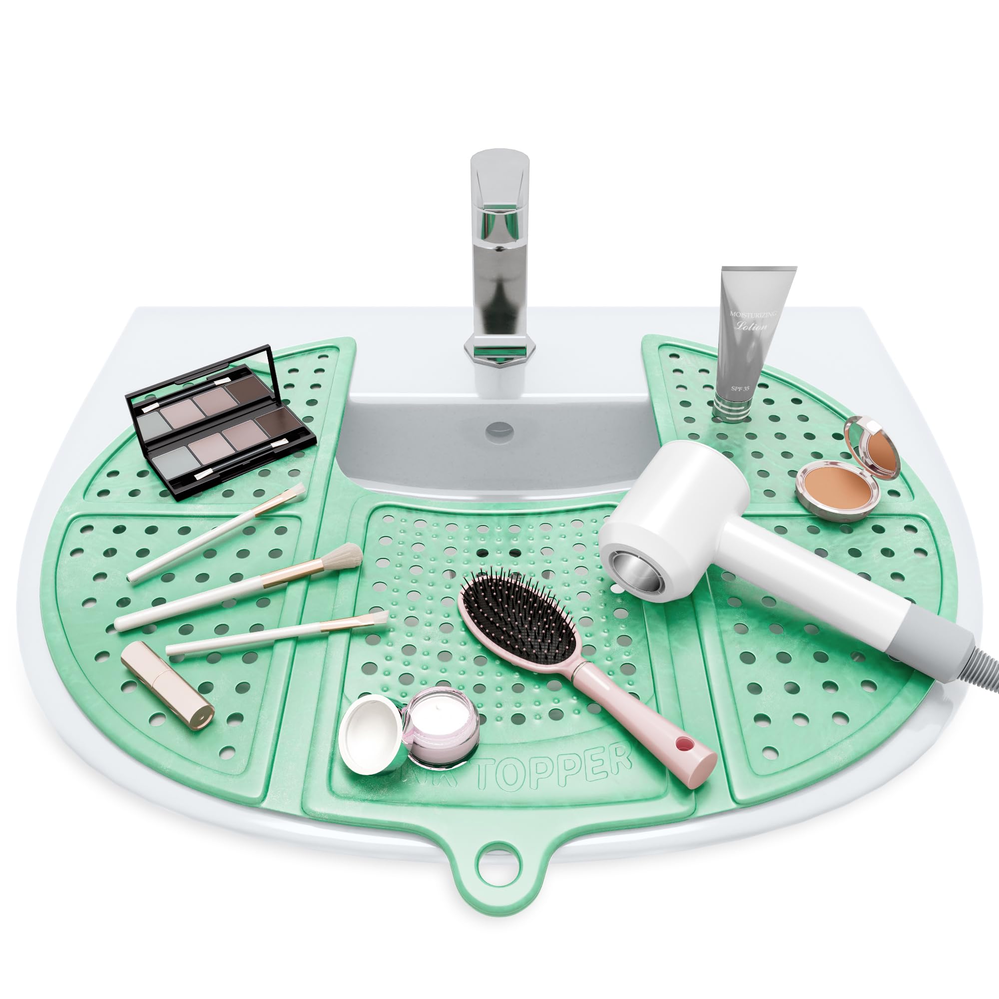 Sink Topper bathroom surface protector prevents heat damage on countertops